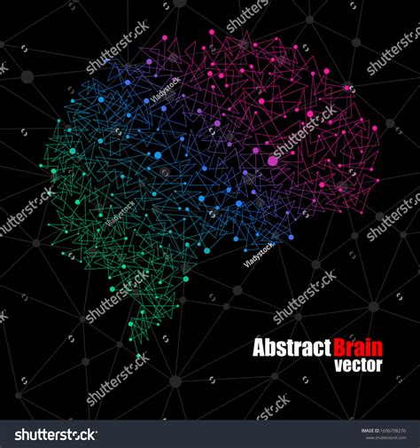 Abstract Human Brain Dots Lines Polygonal Stock Vector Royalty Free 1696798270 Shutterstock