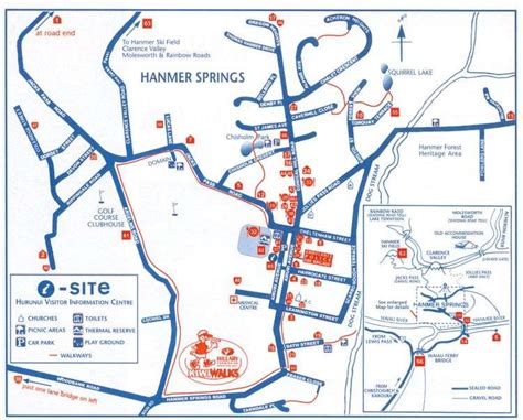 Hanmer Springs map: hanmer springs maps New Zealand map