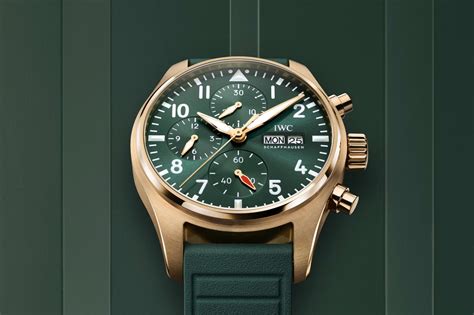 Introducing The IWC Pilot Chronograph 41 Gold & Green IW388110