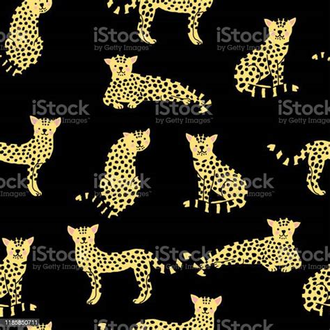 Ilustración De Patrón Sin Costuras Leopard Ilustración Vectorial Y Más