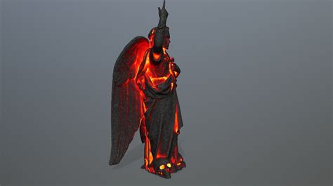 Angel Statue 02 3d Model By Icekazim