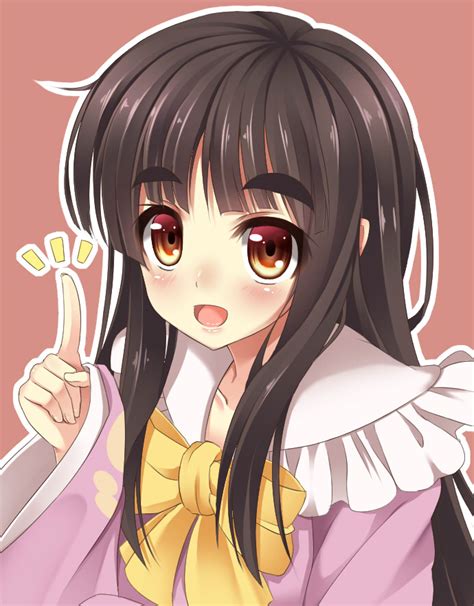 Safebooru 1girl Brown Eyes Houraisan Kaguya Japanese Clothes Long