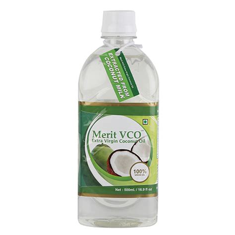 Buy MERIT VCO EXTRA VIRGIN COCONUT OIL 500 Ml Online At Discounted