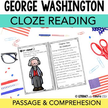 George Washington Reader With Comprehension Activities And Cloze Passage