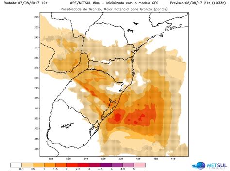 MetSul Meteorologia On Twitter TEMPO Granizo Nesta Noite Em Entre