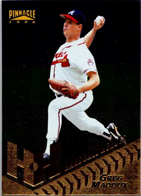 Greg Maddux Pinnacle Foil Baseball Card Ebay