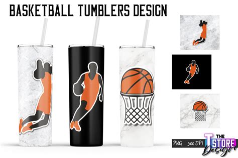 Basketball Tumbler Sport Design Man Graphic By The T Store Design