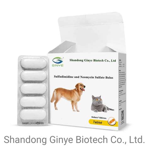 Veterinary Pet Medicine Sulfadimidine And Neomycin Sulfate Bolus