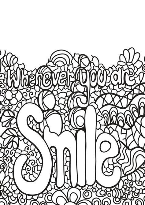 Free Book Quote 10 Positive Inspiring Quotes Adult Coloring Pages