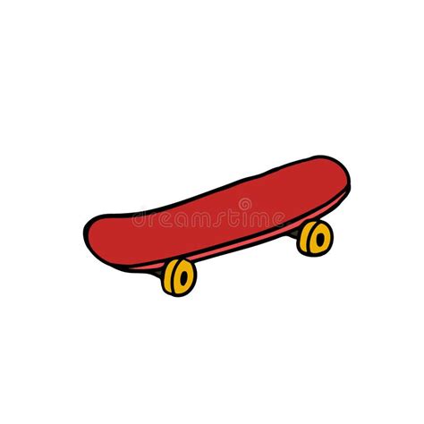 Skateboard Doodle Icon Stock Illustration Illustration Of Graphic 182102864