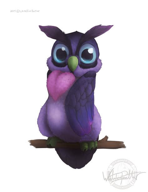 Purple Owl By Whiteicepanther On Deviantart