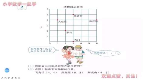 在方格纸上用数对确定位置，五年级数学 上 ，暑假预习！ 教育 在线教育 好看视频