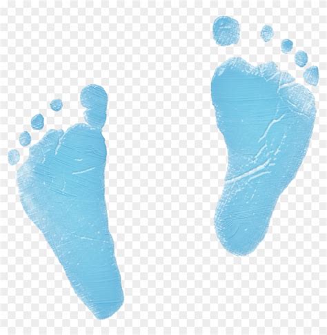 Baby Feet Png Blue Baby Footprint Png Transparent Png X