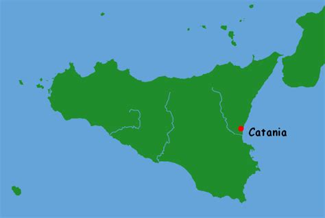 Catania Map - Italy