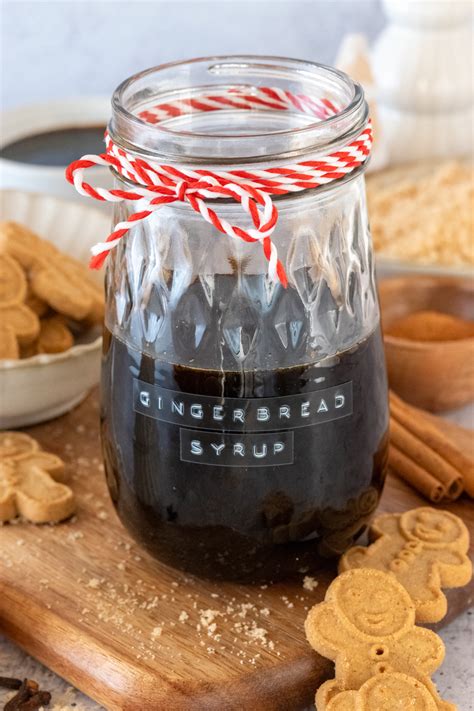 Homemade Gingerbread Syrup Recipe For Drinks Sweet Steep