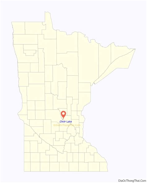 Map Of Clear Lake City Minnesota