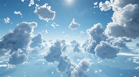 Clouds Floating Across Sky Natural Meteorology Abstract Background