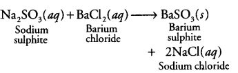 On adding a drop of barium chloride solution to an aqueous solution of ...