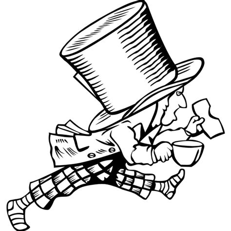 Mad Hatter Vector Image Free Svg