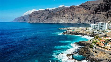 Premium Photo Los Gigantes Tenerife Canary Islands Spain City On Big