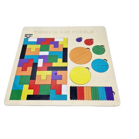 Puzzle Lemn Tetrix DecoToys Ro