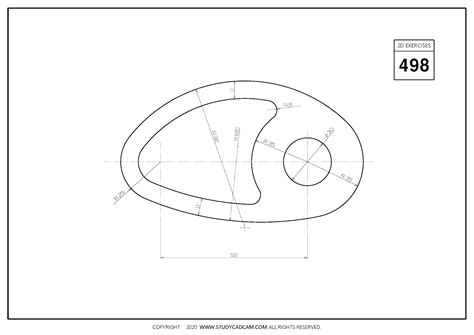 D Cad Exercises Studycadcam Autocad Isometric Drawing Model