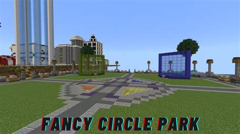 How To Build Stampy S Lovely World 170 Fancy Circle Park Part 2