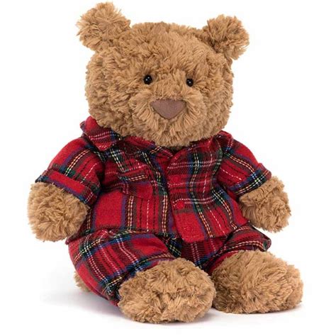 Jellycat Bartholomew Bedtime Teddy Bear Plushpaws Co Uk