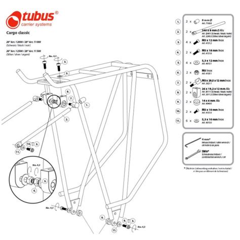 Tubus Cargo Classic 28 Rack Black