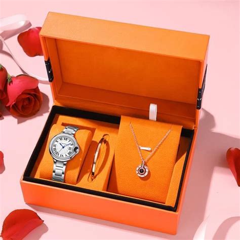 Sharphy Coffret Montre Femme Bracelet Collier M Canique