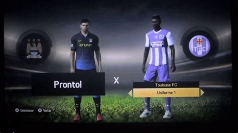 Fifa 15 Modo Carreira Manchester City Vs Toulouse FC Gameplay Teste