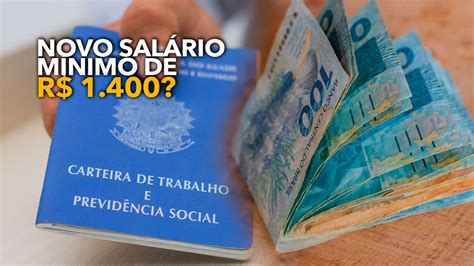 Brasileiros poderão contar o novo salário mínimo de R 1 400