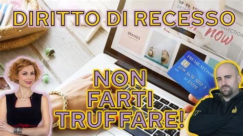 Come EVITARE Le TRUFFE ONLINE Con Il DIRITTO DI RECESSO Anche In