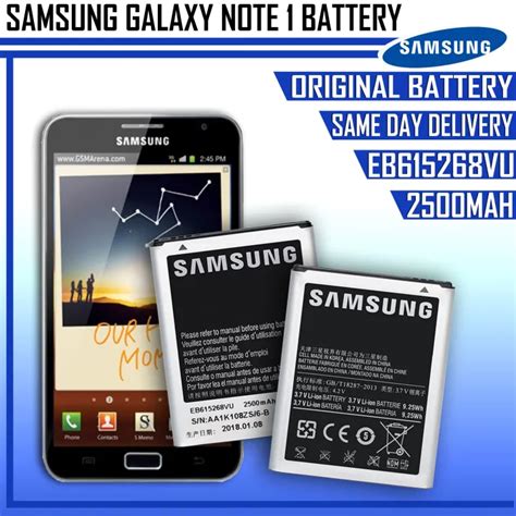 Samsung Galaxy Note Gt N Gt I Battery Model Eb Vu