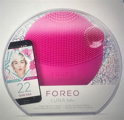 Foreo Luna Fofo Smart Facial Cleansing Brush And Skin Analyzer Pearl