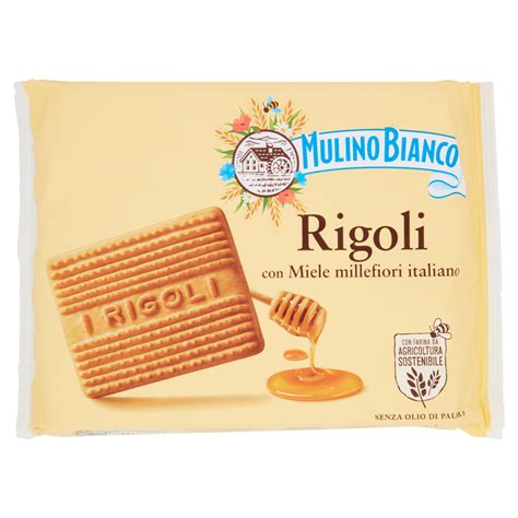 Mulino Bianco Rigoli Biscotti Con Miele Millefiori Italiano 800g