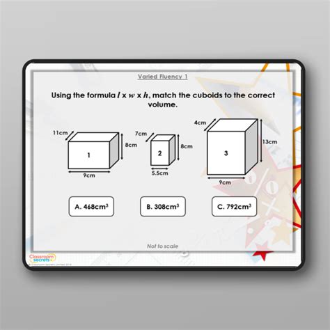 Volume Of A Cuboid Modelling Ppt Resource Classroom Secrets