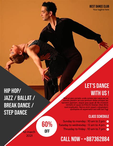 Dance Studio Flyer Template Postermywall