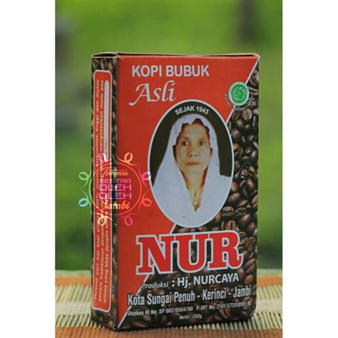 Jual Kopi Kerinci Robusta Nur Kemasan Kotak 250 Gram Oleh Oleh Khas