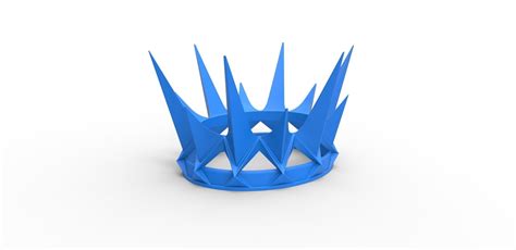 3d Printed Crown By Techitemsrock Pinshape