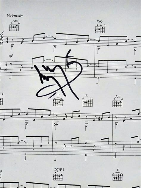 Led Zeppelin Extremely Rare Fully Signed Babe I M Gonna Leave You Music Sheet With COA Etsy