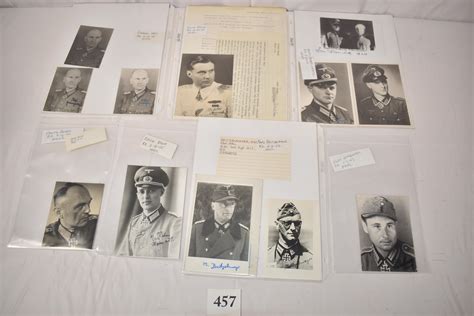 Lot German Wwii Autograph Lot