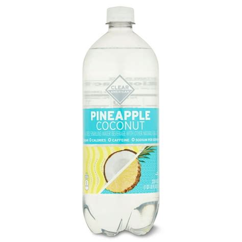 Clear American Pineapple Coconut Sparkling Water 338 Fl Oz Bottle