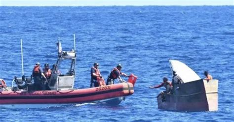 NOPE Coast Guard Finds 55 Cuban Migrants Off Florida Coast Turns Them