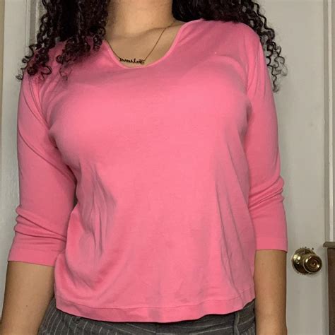 Talbots Women S Pink Shirt Depop