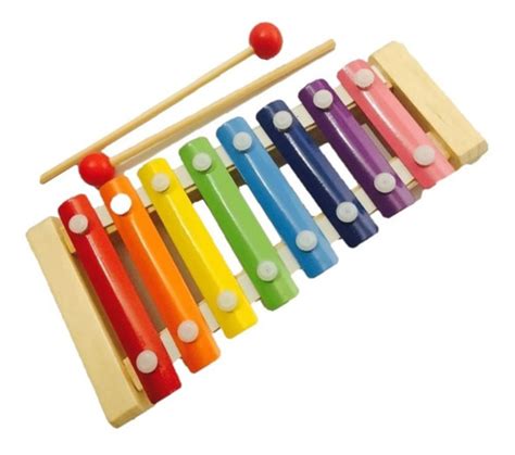 Juguetes Madera Xilofono Infantil Artesanal Marimba Cm Env O Gratis