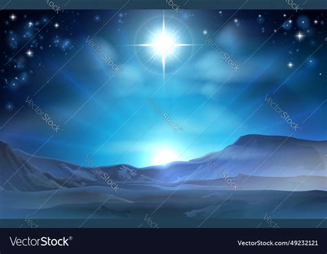 Christmas Nativity Star Of Bethlehem Royalty Free Vector