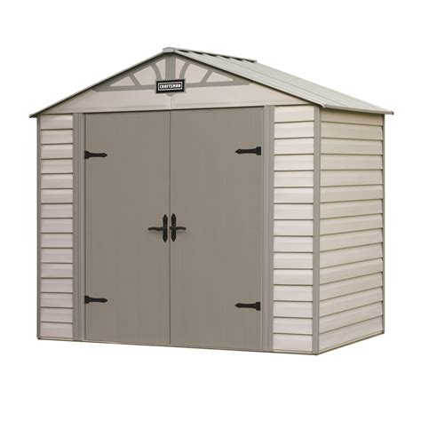 Craftsman 8' x 5' Vinyl-Coated Steel Shed with VersaTrack | Shop Your ...