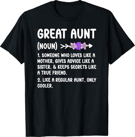 Great Aunt Definition Great Auntie T Shirt Unisex S 5XL Hot Trending Shirt Vintage Birthday