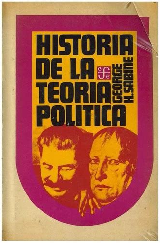 Libro Historia De La Teoría Política De George H Sabine Mercadolibre